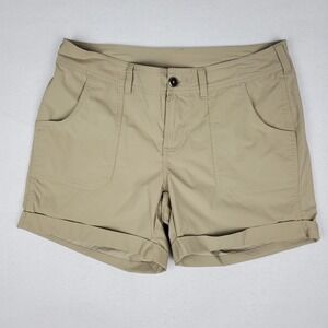 The North Face Women's Sz 8 Hiking Shorts Cuffed Hem Mid Rise‎ Nylon Stretch